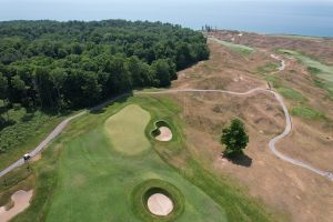 Arcadia Bluffs (Bluffs) 8th Aerial Green